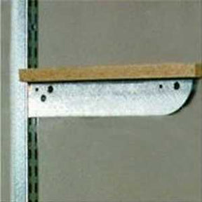 Knape & Vogt FAST-MOUNT BK-0102 Double Shelf Bracket, 150 lb, 10-3/8 in L, 9/16 in H, Steel, Galvanized