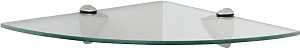 Knape & Vogt KT-0134-1212SN Corner Shelf Kit, 25 lb, 1-Shelf, 12 in OAW, 12 in OAD, 2-1/4 in OAH, Satin Nickel