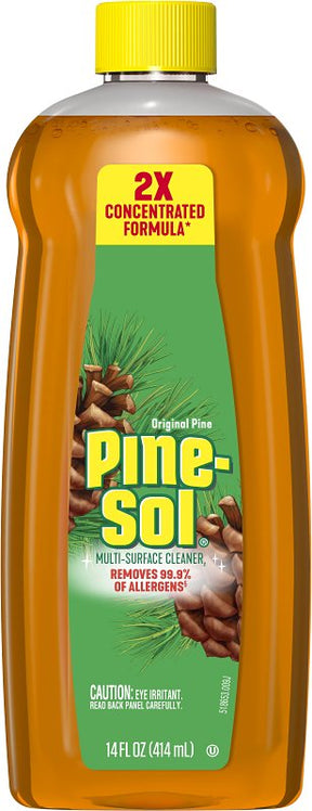 Pine-Sol 10041294601464 Multi-Surface Cleaner and Disinfectant, 14 oz Bottle, Liquid, Original Pine