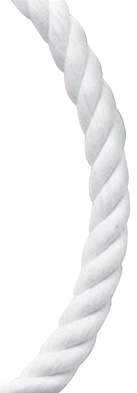 Baron 54021 Rope, 5/8 in Dia, 140 ft L, 1169 lb Working Load, Nylon, White