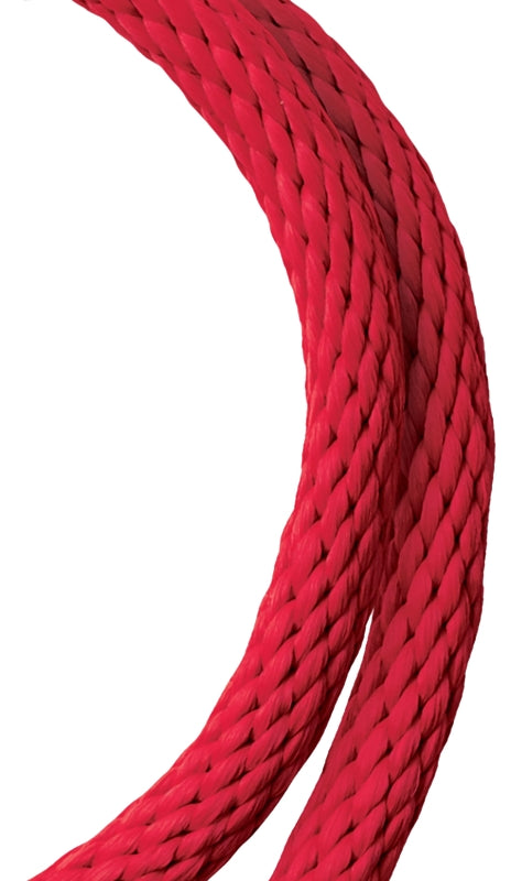 Baron 54029 Rope, 5/8 in Dia, 140 ft L, Polypropylene, Red