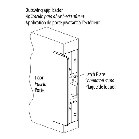 Defender Security U 9481 Strike Plate Protector, Aluminum, Silver, 6 in H, 13/16 in W