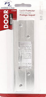 Defender Security U 9481 Strike Plate Protector, Aluminum, Silver, 6 in H, 13/16 in W