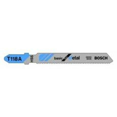 Bosch T318A Jig Saw Blade, 5-1/4 in L, 24 TPI, HSS Cutting Edge