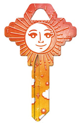 Hy-Ko 15005SC1-CEL Key Blank, Celestial, Brass, For: Schlage SC1 Keyways, SC1 Key Number, Pack of 5