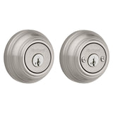 Kwikset 99850-074 Deadbolt, 1 Grade, K4 Key, Metal, Satin Nickel, 2-3/8 to 2-3/4 in Backset, KW1 Keyway