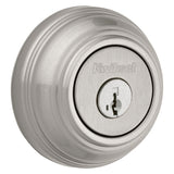 Kwikset 99850-074 Deadbolt, 1 Grade, Metal, Satin Nickel, 2-3/8 to 2-3/4 in Backset, K4, KW1 Keyway