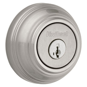Kwikset 99850-074 Deadbolt, 1 Grade, Metal, Satin Nickel, 2-3/8 to 2-3/4 in Backset, K4, KW1 Keyway