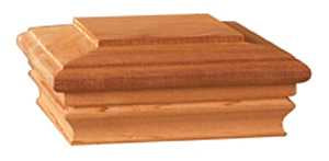 Maine Ornamental 72893 Post Cap, 6 in L, 6 in W, Cedar Wood