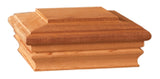 Maine Ornamental 72893 Post Cap, Flat Top, 6 in L, 6 in W, Cedar Wood