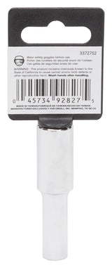 Vulcan MT6500662 Drive Socket, 8 mm Socket, 3/8 in Drive, 6-Point, Chrome Vanadium Steel, Chrome