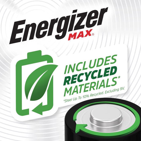 Energizer Max AA Alkaline Batteries 8 pk Carded