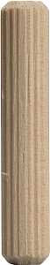 Waddell 876F DP-10 Dowel Pin, 3/8 in Dia, Hardwood, Pack of 10