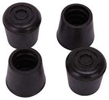 ProSource FE-50635-B Furniture Leg Tip, Round, Rubber, Black, 7/8 in Dia, 1.37 in H, Pack of 16