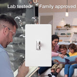 Lutron Toggler White 150 W 3-Way Dimmer Switch 1 pk
