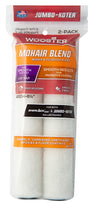 WOOSTER RR304-6 1/2 Paint Roller Cover, 1/4 in Thick Nap, 6-1/2 in L, Mohair Fabric Cover, White