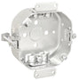 Southwire 54151-OWR-UPC Octagon Box, 4 in OAW, 1-1/2 in OAD, 5-Knockout, Steel Housing Material, Silver, Galvanized