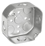 Southwire 54151-1/2-UPC Octagon Box, 4 in OAW, 1-1/2 in OAD, 4 in OAH, 9-Knockout, Steel Housing Material, Silver