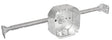 Southwire 54151-HUR-UPC Octagon Box, 4 in OAW, 1-1/2 in OAD, 6-Knockout, Steel Housing Material, Silver, Galvanized