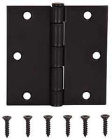 ProSource 20338ORX Square Corner Door Hinge, Steel, Oil-Rubbed Bronze, Loose Pin, 180 deg Range of Motion