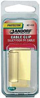 Jandorf 61408 J-Shape Cable Clip, Clamping Range: 1/4 in, PVC, Clear