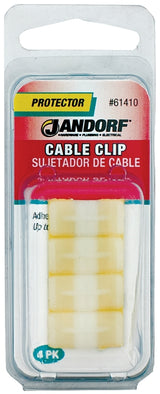 Jandorf 61410 Cable Clip, Clamping Range: 1/8 in, Nylon, Natural