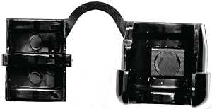 Jandorf 61416 Cord Protector, For: 14/2, 14/3 and 12/2 ga Wires, Nylon, Black