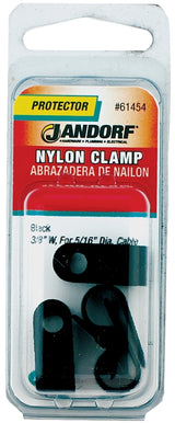 Jandorf 61454 Cable Clamp, 5/16 in Max Bundle Dia, 3/8 in W, Nylon, Black