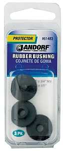 Jandorf 61483 Conduit Bushing, 7/32 in Dia Cable, Rubber, Black, 3/16 in Thick Panel