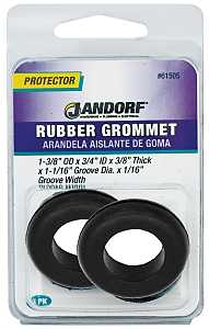 Jandorf 61505 Grommet, 3/4 in ID, 1-3/8 in OD, Rubber, Black, 3/8 in Thick Panel
