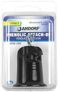 Jandorf 60449 Lamp Socket, 250 V, 660 W, Phenolic Housing Material