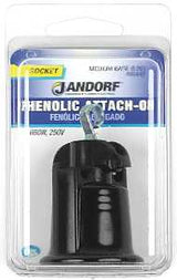 Jandorf 60449 Lamp Socket, 250 V, 660 W, Phenolic Housing Material