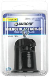 Jandorf 60449 Lamp Socket, 250 V, 660 W, Phenolic Housing Material