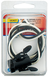 Jandorf 60475 Lamp Socket, 24 in Wire Dimensions, 125 V, 75 W, Phenolic Housing Material, Black, Candelabra E12 Base