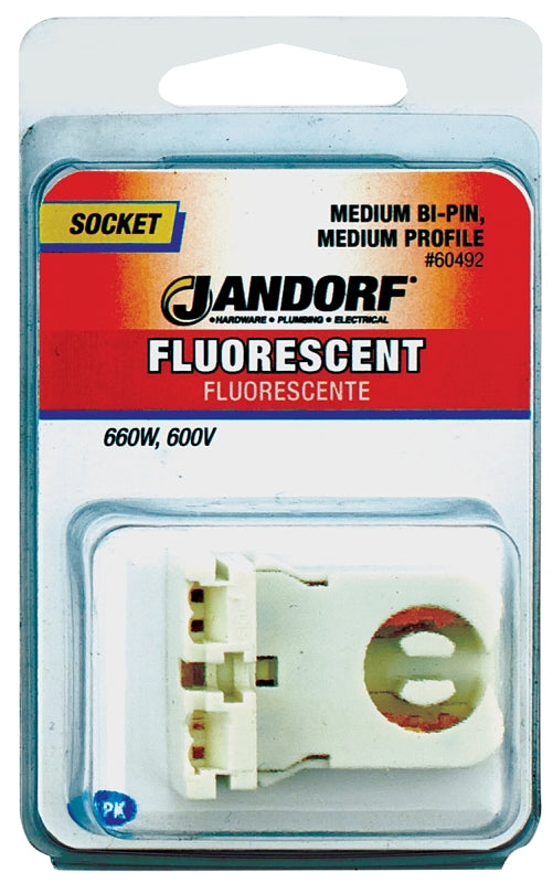 Jandorf 60492 Lamp Socket, 600 V, 660 W, Plastic Housing Material