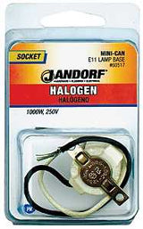 Jandorf 60517 Lamp Socket, 250 V, 1000 W, Porcelain Housing Material