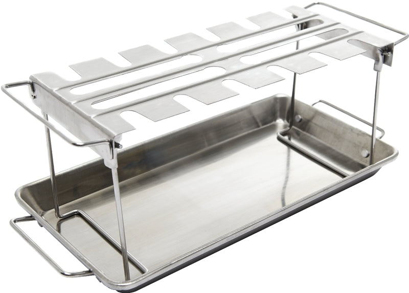 Broil King 64152 Wing Rack and Pan, Stainless Steel