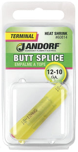 Jandorf 60789 Ring Terminal, 8 AWG Wire, 1/4 in Stud, Nylon Insulation, Copper Contact, Red