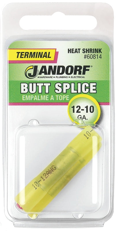 Jandorf 60789 Ring Terminal, 8 AWG Wire, 1/4 in Stud, Nylon Insulation, Copper Contact, Red