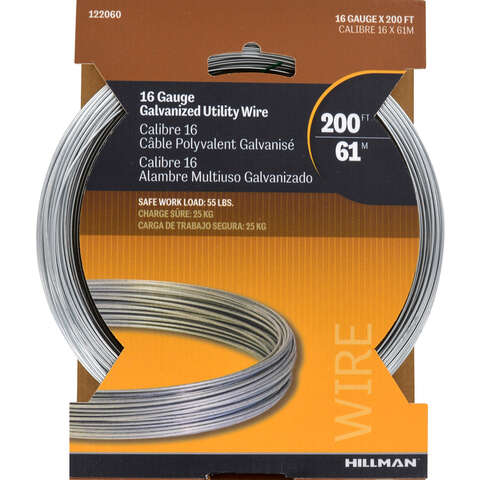 HILLMAN 2100 ft. L Galvanized Steel 16 Ga. Wire