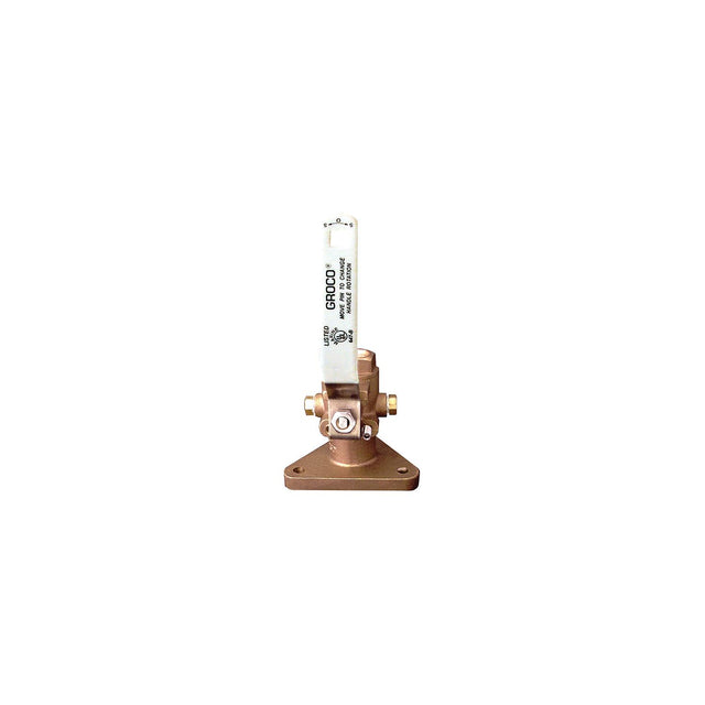 Groco FBV Bronze Full-Flow Tri-Flange Seacock