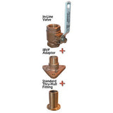 Groco IBV-F Bronze Flanged Adaptor For In-line Ball Valve to Thru-Hull