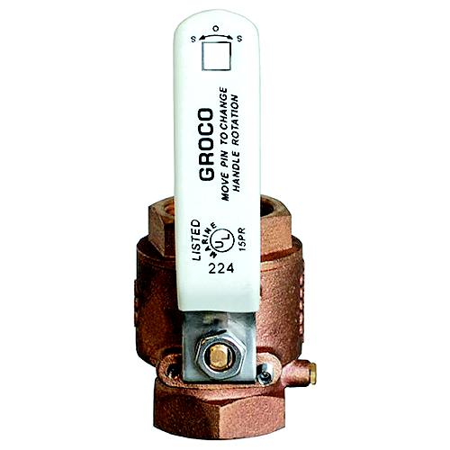 Groco IBV3000 Bronze Full-Flow In-Line Ball Valve