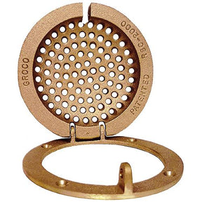 Groco RSC Bronze Round Hull Strainer With Access