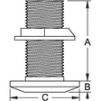 1-1/4″ Thru-Hull With Nut