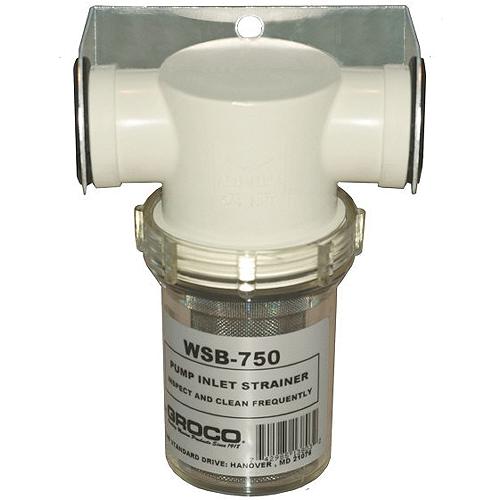 Groco WSB1250P Salt-Water Pump Strainer With Stainless Steel Basket