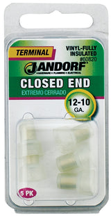 Jandorf 60820 Connector, 12 to 10 AWG Wire, Nylon Insulation, Copper Contact, Clear