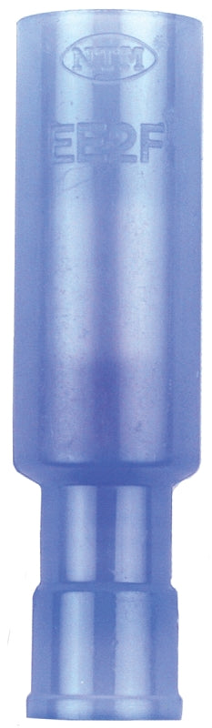 Jandorf 60848 Bullet Terminal, 600 V, 16 to 14 AWG Wire, Nylon Insulation, Copper Contact, Tin, Blue, 5/PK