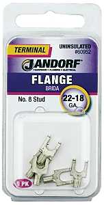 Jandorf 60949 Disconnect Terminal, 22 to 18 AWG Wire, Vinyl Insulation, Copper Contact, Red