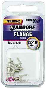 Jandorf 60950 Disconnect Terminal, 22 to 18 AWG Wire, Vinyl Insulation, Copper Contact, Red, 5/PK